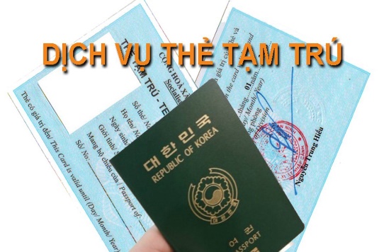 Kết quả hình ảnh cho thủ tục xin thẻ tạm trú cho người nước ngoài